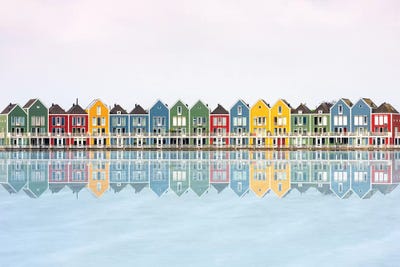 Coloured Houses by Marco Carmassi canvas print