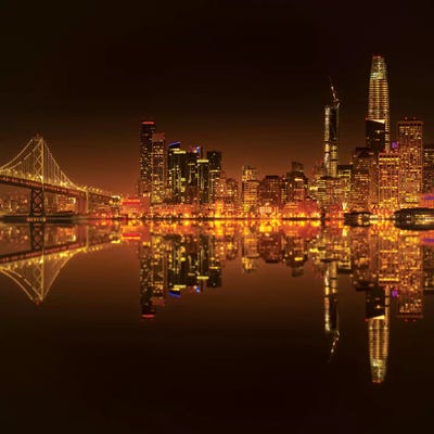 Golden Heart by Marco Carmassi multi panel art