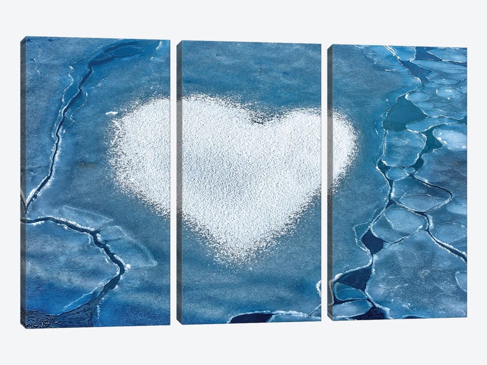 Heart Of Ice by Marco Carmassi 3-piece Canvas Wall Art