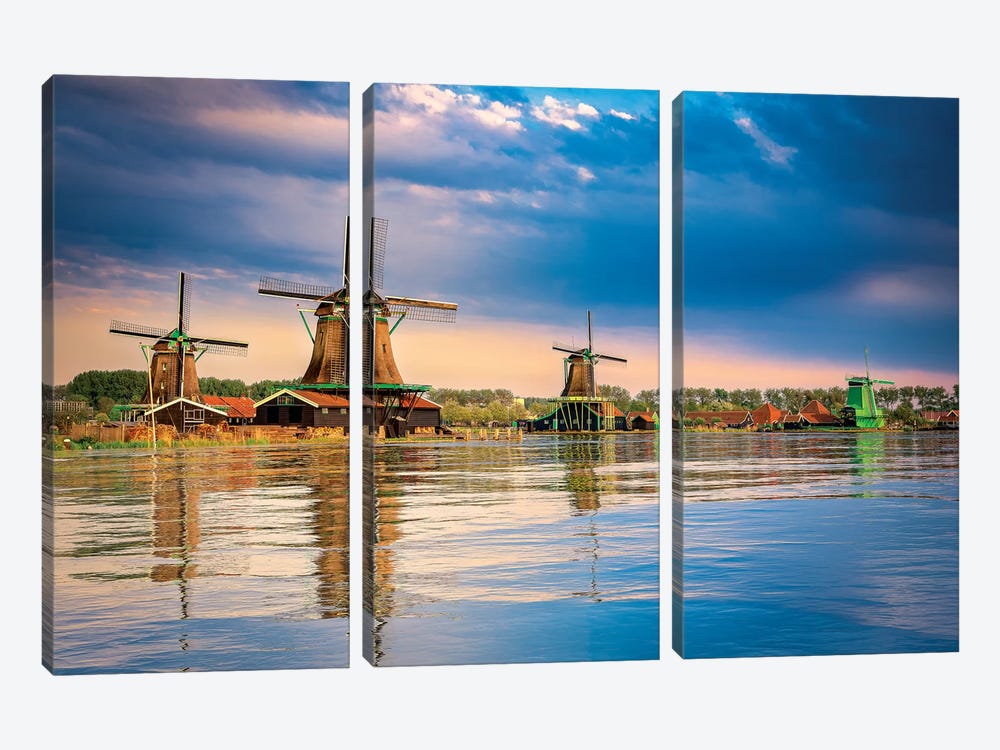 Holland Memories by Marco Carmassi 3-piece Canvas Print