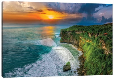 Uluwatu Bali Canvas Art Print - Hyperreal Landscape Photography