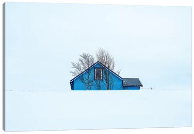 Little Blue House Canvas Art Print - Marco Carmassi