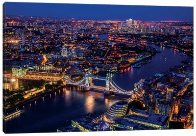 London From Shard Canvas Art Print - United Kingdom