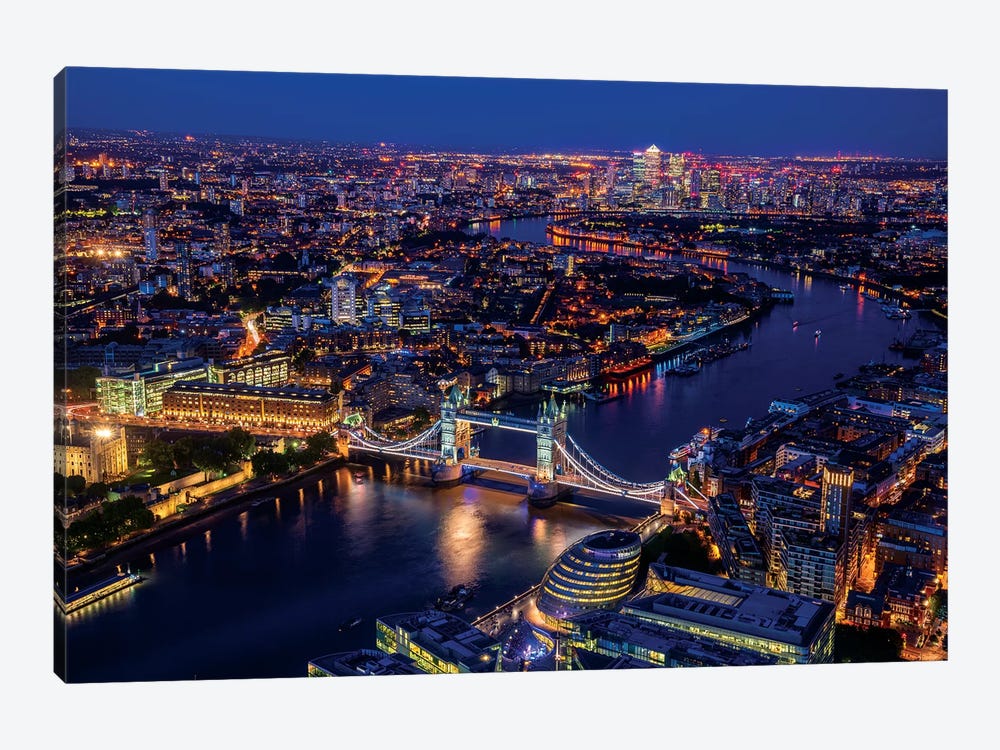 London From Shard by Marco Carmassi 1-piece Canvas Wall Art