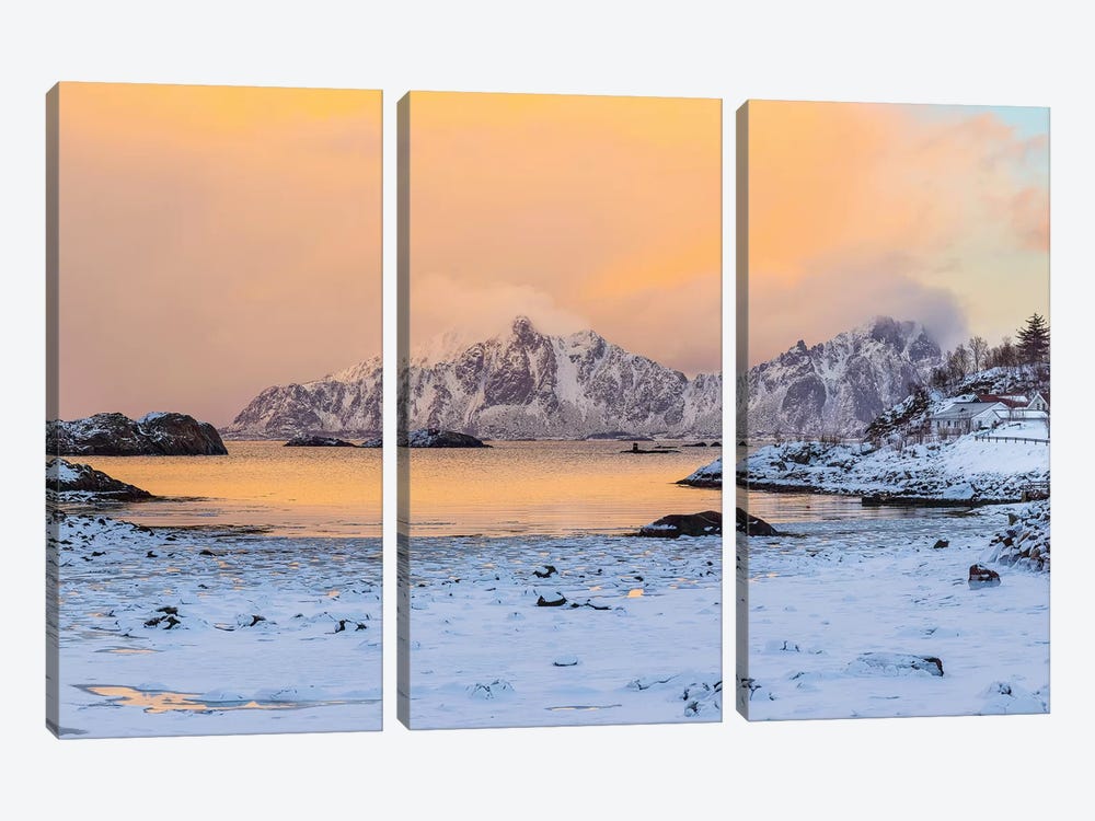 Meditation Place by Marco Carmassi 3-piece Canvas Print