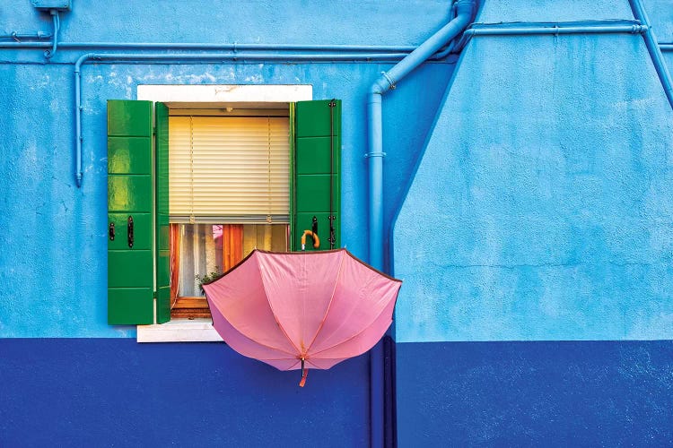 Pink Umbrella In Venice by Marco Carmassi wall art