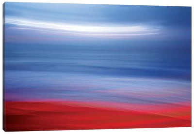 Red Sea Canvas Art Print - Blue & Red Art