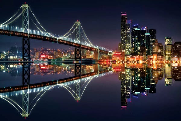 Bridges: San Francisco Blue Hour by Marco Carmassi