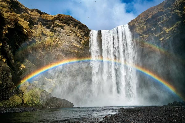 Rainbows: Skogafoss by Marco Carmassi
