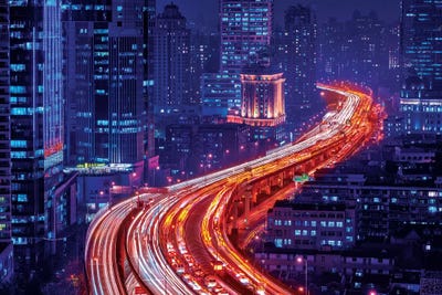 Snake Street by Marco Carmassi multi panel art