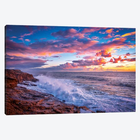 Stormy Sea Canvas Print #MAO189} by Marco Carmassi Canvas Artwork