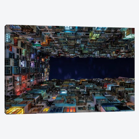 The Grid Quarry Bay Canvas Print #MAO194} by Marco Carmassi Canvas Artwork