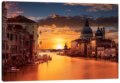 Venice Canvas Art Print - City Sunrise & Sunset Art