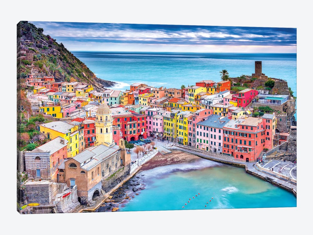 Vernazza by Marco Carmassi 1-piece Canvas Art