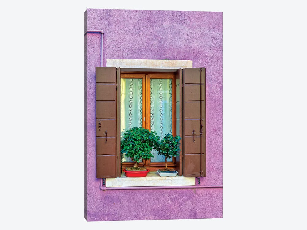 Violet Window In Venice by Marco Carmassi 1-piece Canvas Art Print