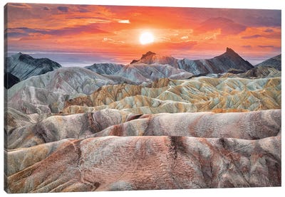 Zabriskie Canvas Art Print - Death Valley National Park
