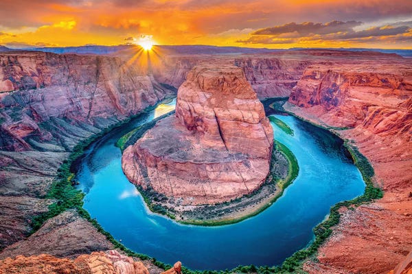 Large Photography - Canvas Prints: Magic Horseshoe Bend  by Marco Carmassi