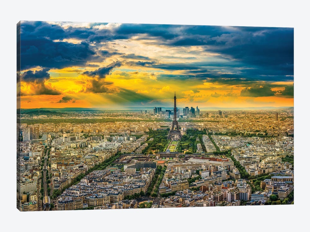 Montparnasse View by Marco Carmassi 1-piece Canvas Wall Art