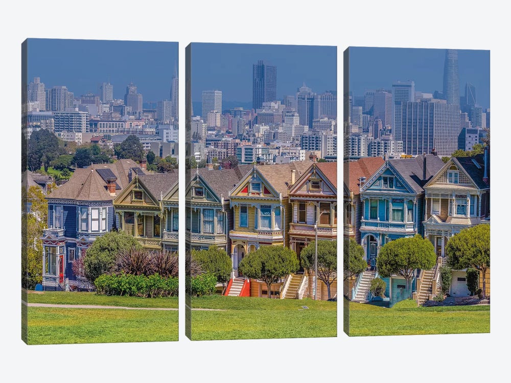 Relaxing in San Francisco by Marco Carmassi 3-piece Canvas Art Print