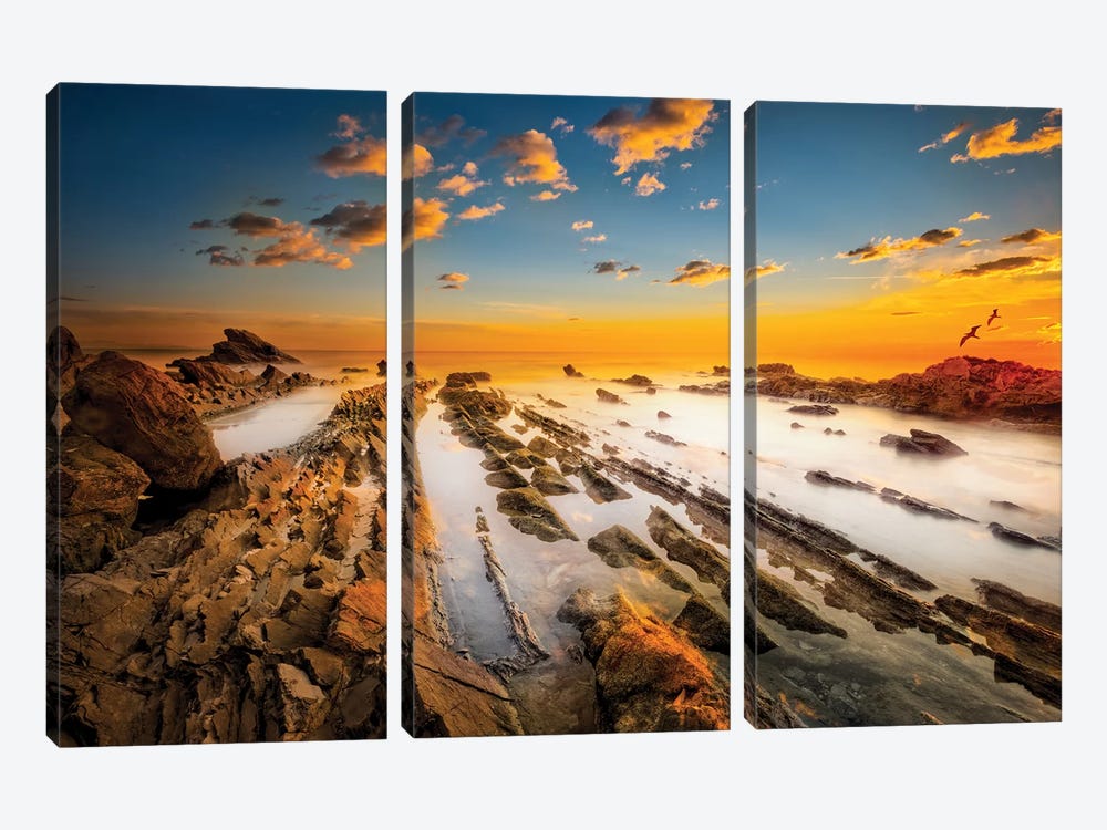 Old Rocks by Marco Carmassi 3-piece Canvas Artwork