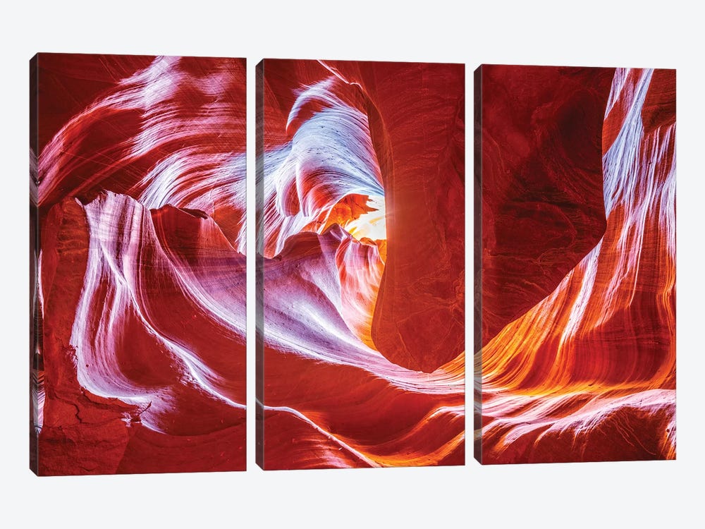 Antelope Wave by Marco Carmassi 3-piece Canvas Artwork