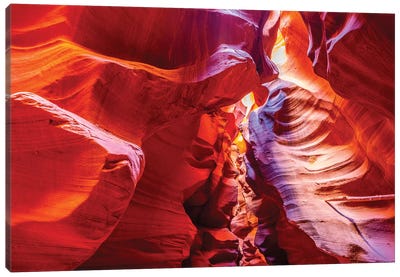Inside Antelope Canyon Canvas Art Print - Marco Carmassi