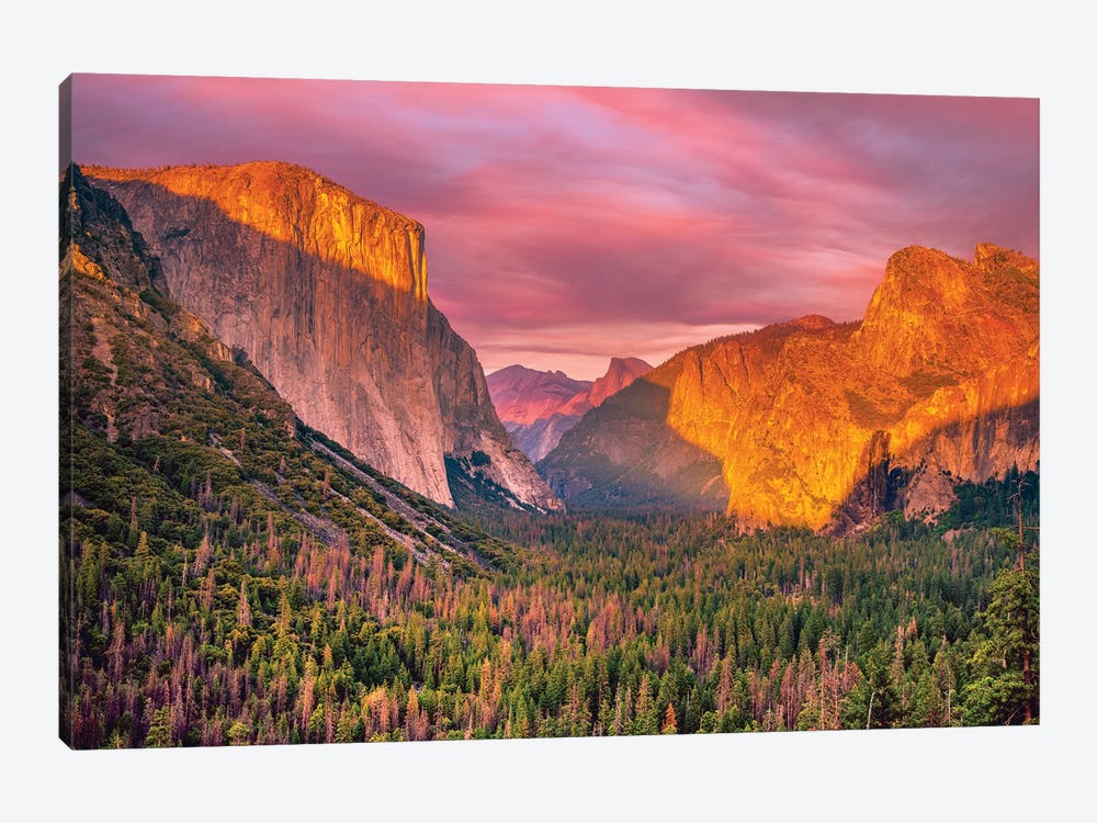 Yosemite Valley Sunset by Marco Carmassi 1-piece Canvas Art