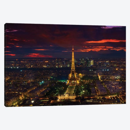 Gold Tower Sunset Canvas Print #MAO25} by Marco Carmassi Canvas Art Print
