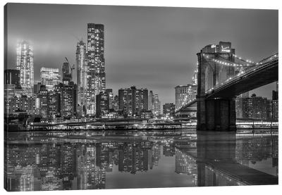 The Bridge NY Canvas Art Print - New York City Skylines
