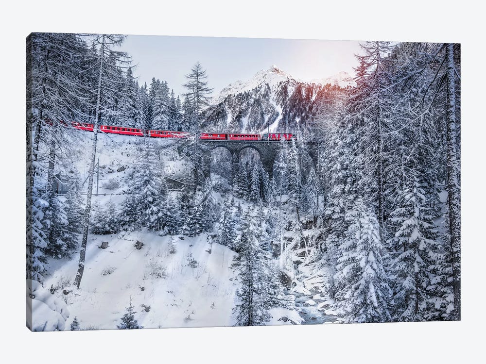 Bernina Express by Marco Carmassi 1-piece Canvas Print