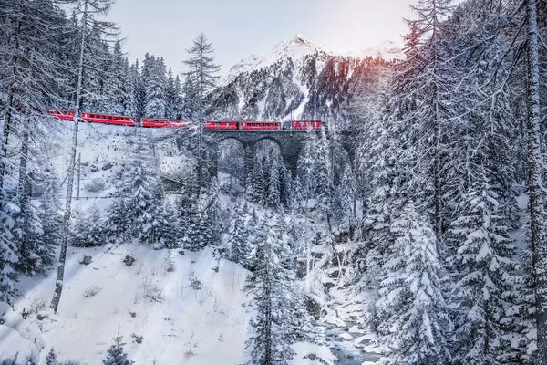 Railroads: Bernina Express by Marco Carmassi