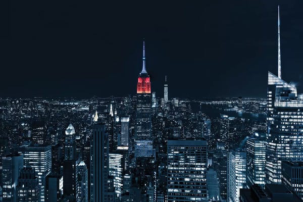 City Parks: Blue Empire By Night by Marco Carmassi