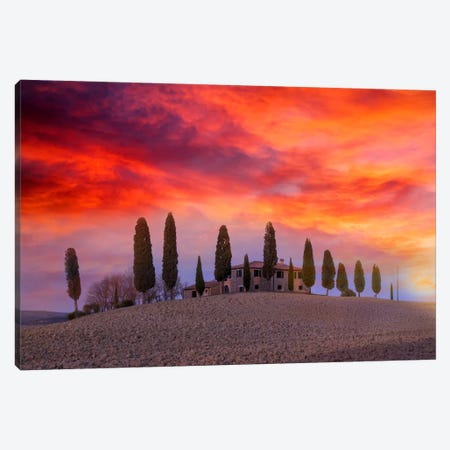 Winter Sunset At Dreamland Canvas Print #MAO38} by Marco Carmassi Art Print