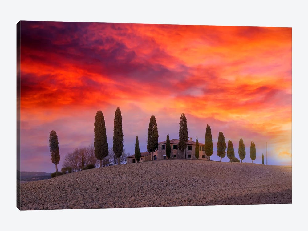 Winter Sunset At Dreamland by Marco Carmassi 1-piece Canvas Artwork