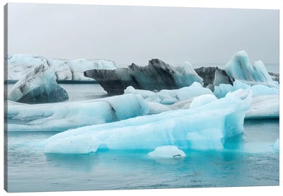 Ice Iceland Canvas Art Print - Glacier & Iceberg Art