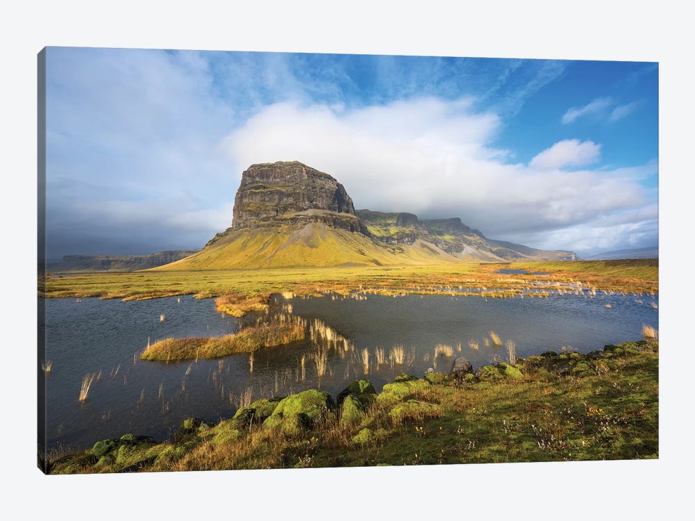Big Stone Iceland by Marco Carmassi 1-piece Canvas Wall Art