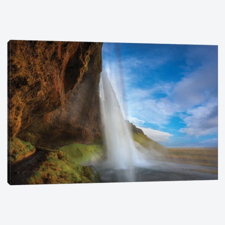 Waterfall Iceland Canvas Print #MAO59} by Marco Carmassi Art Print