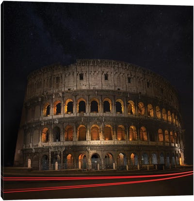 Colosseum Ancient History Canvas Art Print - The Seven Wonders of the World