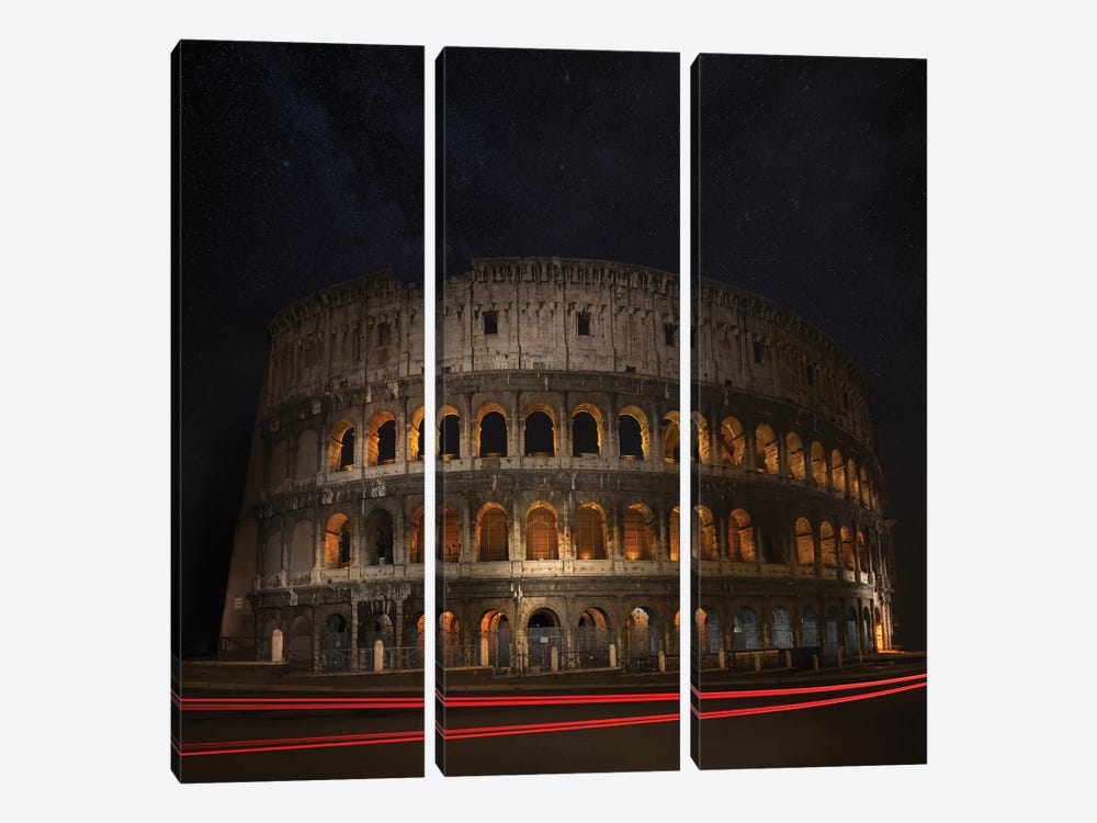 Colosseum Ancient History by Marco Carmassi 3-piece Canvas Artwork