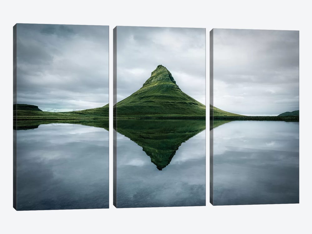 Kirkjufell The Meditation Place - by Marco Carmassi 3-piece Canvas Artwork