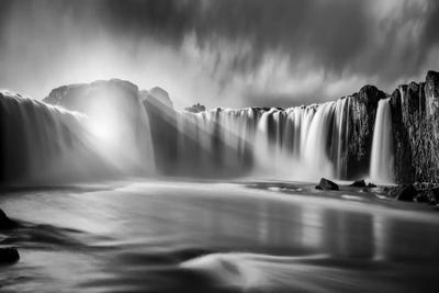 Godafoss Rays by Marco Carmassi multi panel art