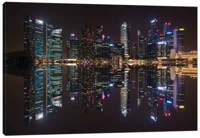 Singapore Skyline Canvas Art Print - Marco Carmassi