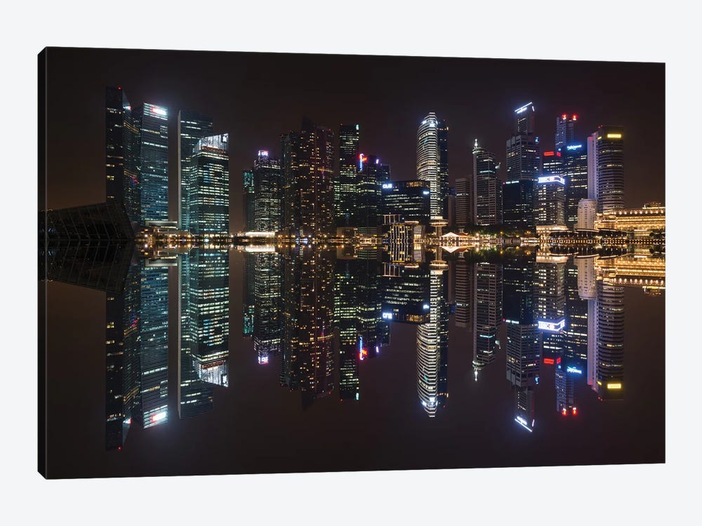 Singapore Skyline by Marco Carmassi 1-piece Canvas Art