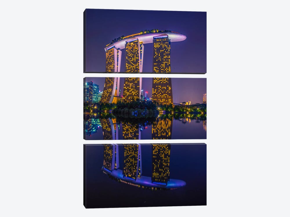 Marina Bay Sands by Marco Carmassi 3-piece Canvas Art Print