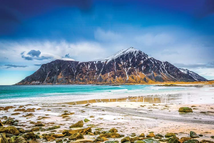Flakstad Beach Lofoten by Marco Carmassi wall art