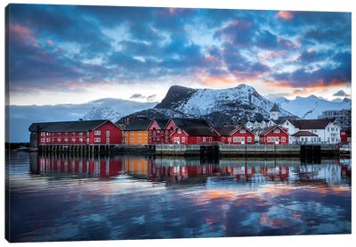 Svolvær The Heart Of Lofoten Canvas Art Print - Norway