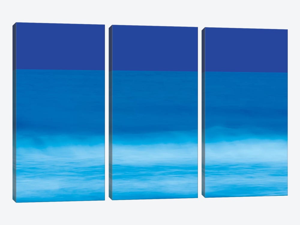 Blue Marine Atmosphere by Marco Carmassi 3-piece Canvas Wall Art