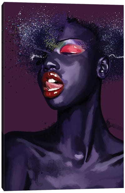 Black Beauty VIII Canvas Art Print - Make-Up Art