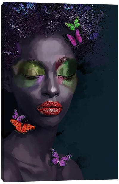Black Beauty IX Canvas Art Print - Make-Up Art