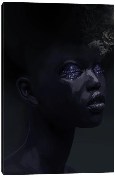 Black Beauty XVII Canvas Art Print - Monochromatic Moments